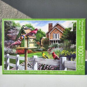 Feathers and Flowers 1000 Piece Jigsaw Puzzle Kevin Daniel Wild Birds Puzzle wit